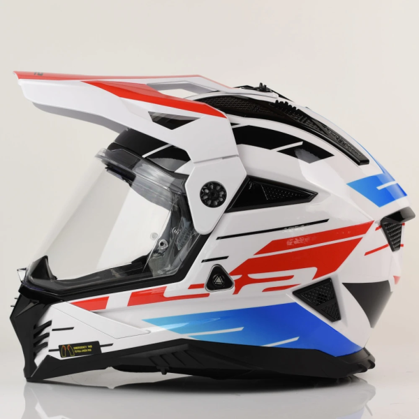 Kask LS2 MX702 Pioneer II Namib White Blue Red