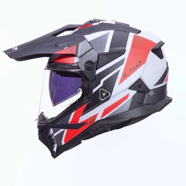 Kask LS2 MX702 Pioneer II Block Grey Red