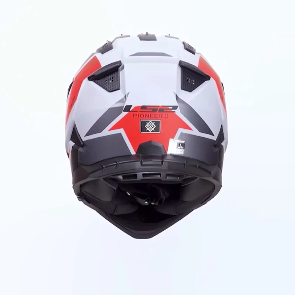 Kask LS2 MX702 Pioneer II Block Grey Red