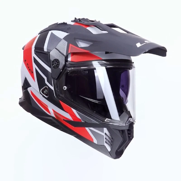 Kask LS2 MX702 Pioneer II Block Grey Red