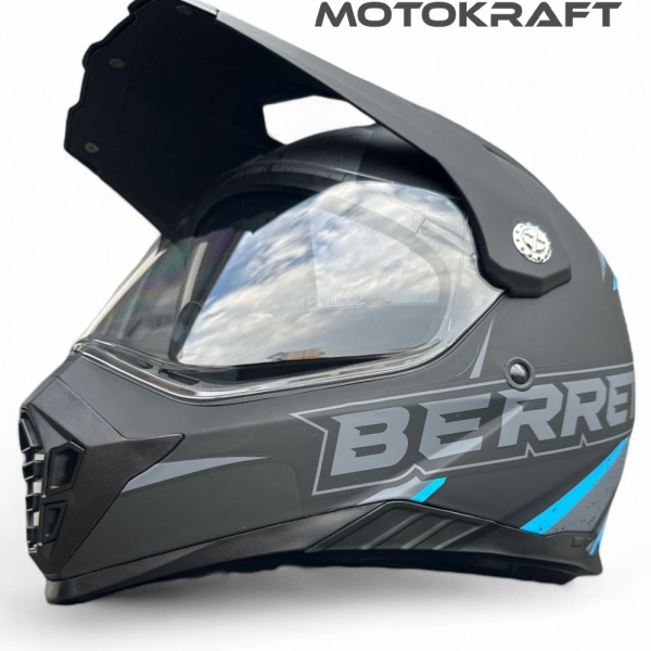 Kask Berreta MD-901 off road with glass Niebieski