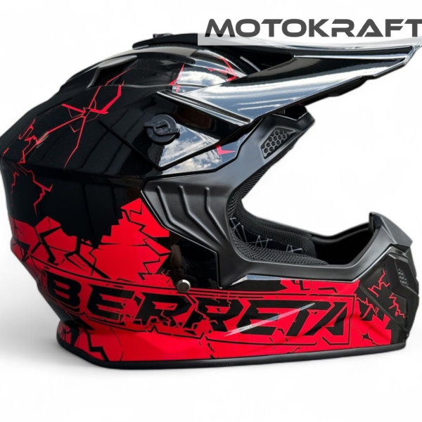 KASK BERRETA KIDS NEW MODEL 2025 Czerwony