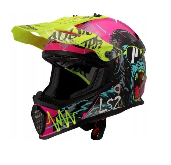 Kask LS2 MX437 Fast II Mini Gorilla BLK liner