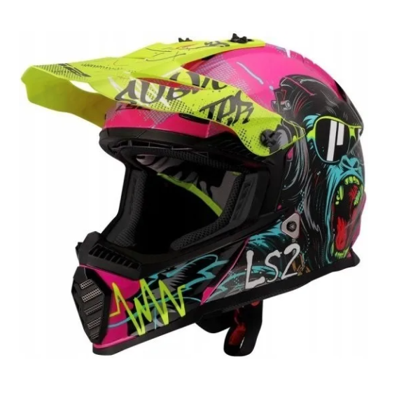 Kask LS2 MX437 Fast II Mini Gorilla BLK liner