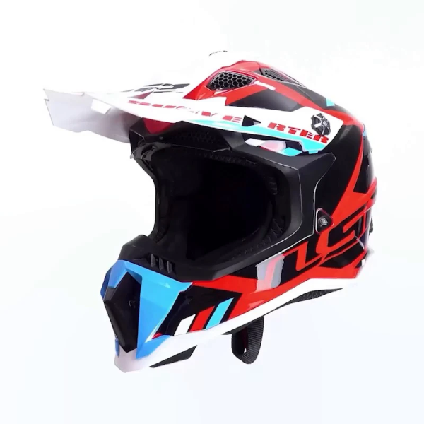Kask LS2 MX700 Subverter Evo Stomp Biało-Niebiesko-Czerwony