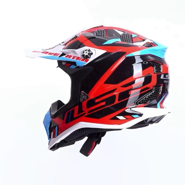 Kask LS2 MX700 Subverter Evo Stomp Biało-Niebiesko-Czerwony