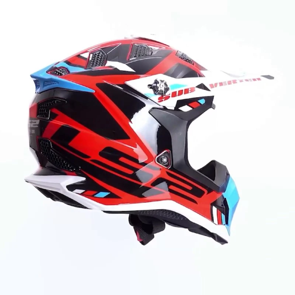 Kask LS2 MX700 Subverter Evo Stomp Biało-Niebiesko-Czerwony