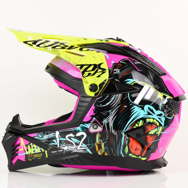 Kask LS2 MX708 Fast II Gorilla Purple