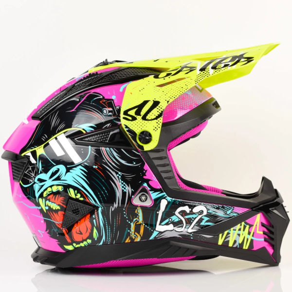 Kask LS2 MX708 Fast II Gorilla Purple