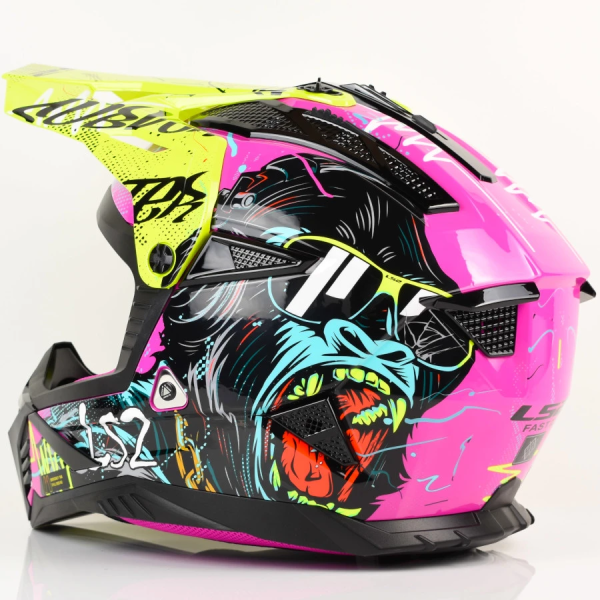 Kask LS2 MX708 Fast II Gorilla Purple