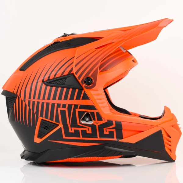 Kask LS2 MX708 FAST II DUCK MATT Pomarańczowo-Czerwony
